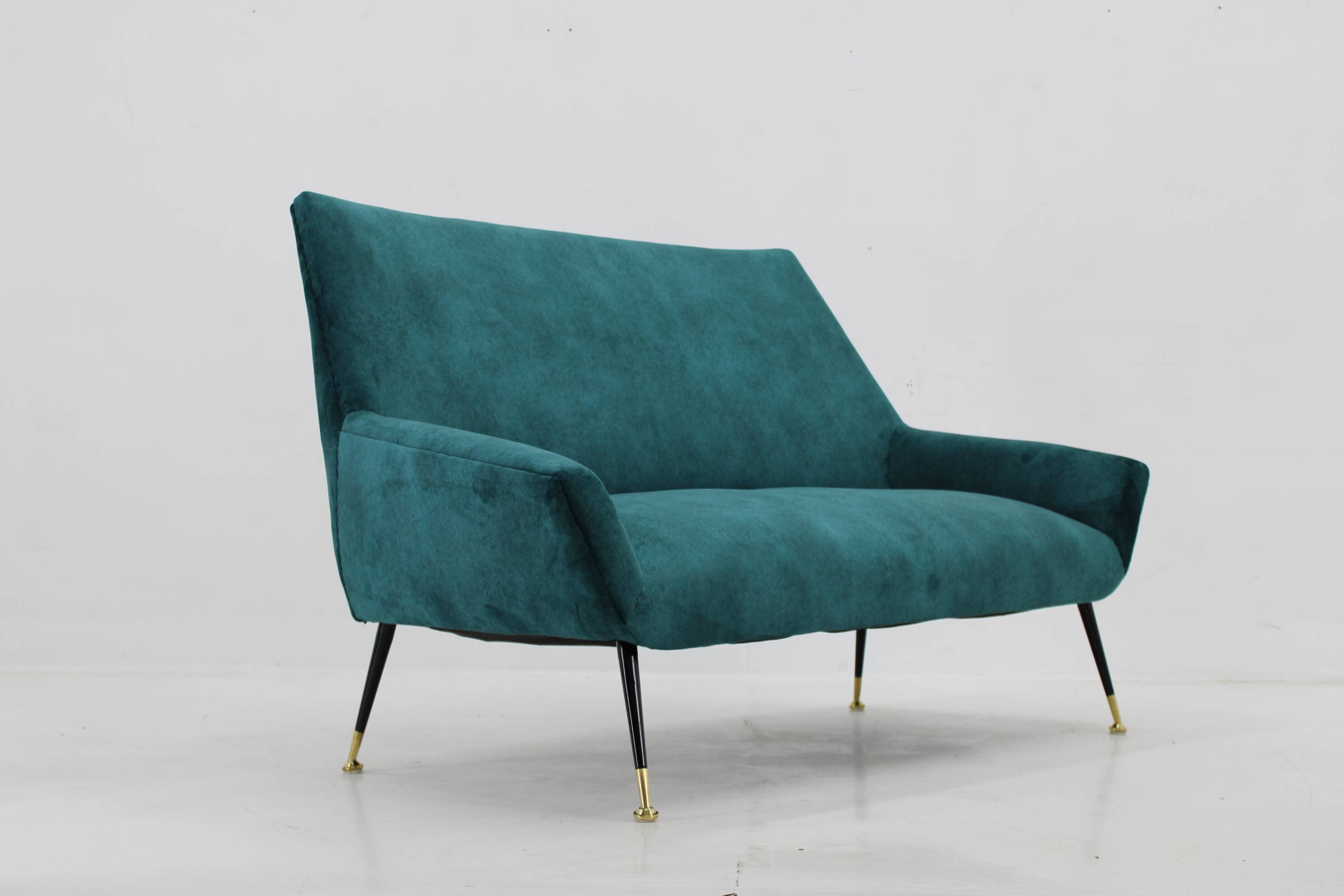 1950s Italian 2-Seater Sofa ,Restored