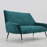 1950s Italian 2-Seater Sofa ,Restored
