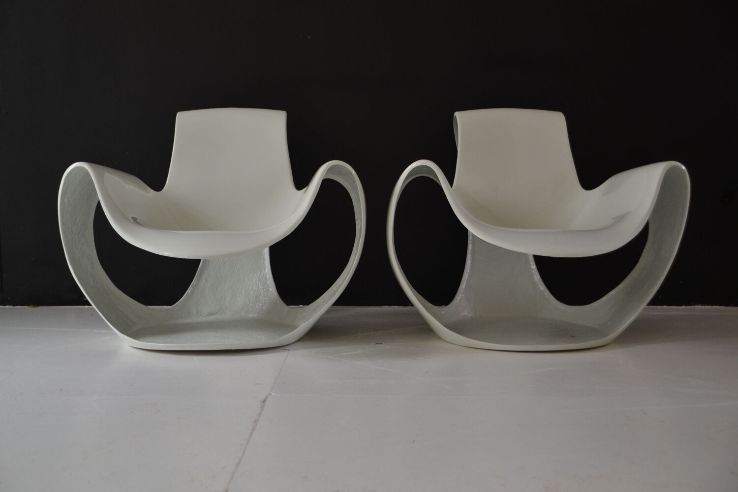 Pair of Albatros armchairs by Danielle Quarante for Airborne