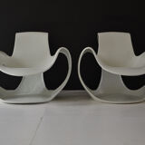 Pair of Albatros armchairs by Danielle Quarante for Airborne