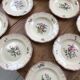 Set de 10 assiettes fleuries Sarreguemines Lyon