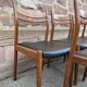 6 vintage Danish Scandinavian style chairs from the 1970s