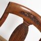 Chaise gondole Art Déco en bois massif