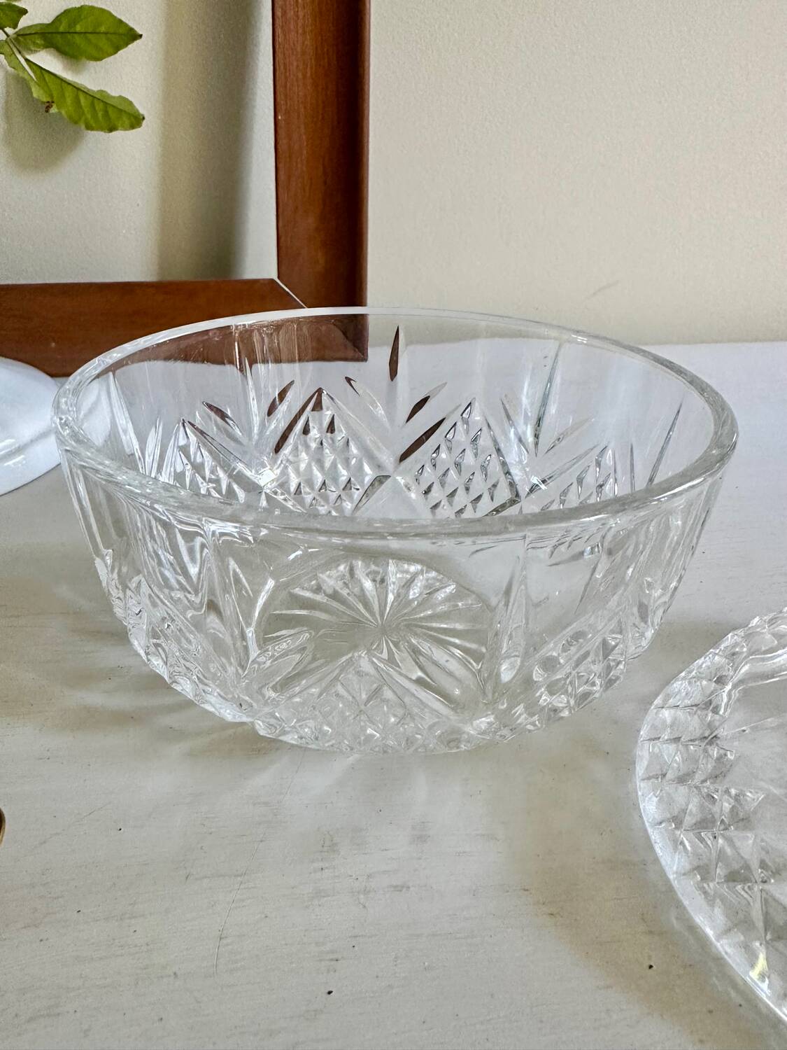 Small glass candy dish