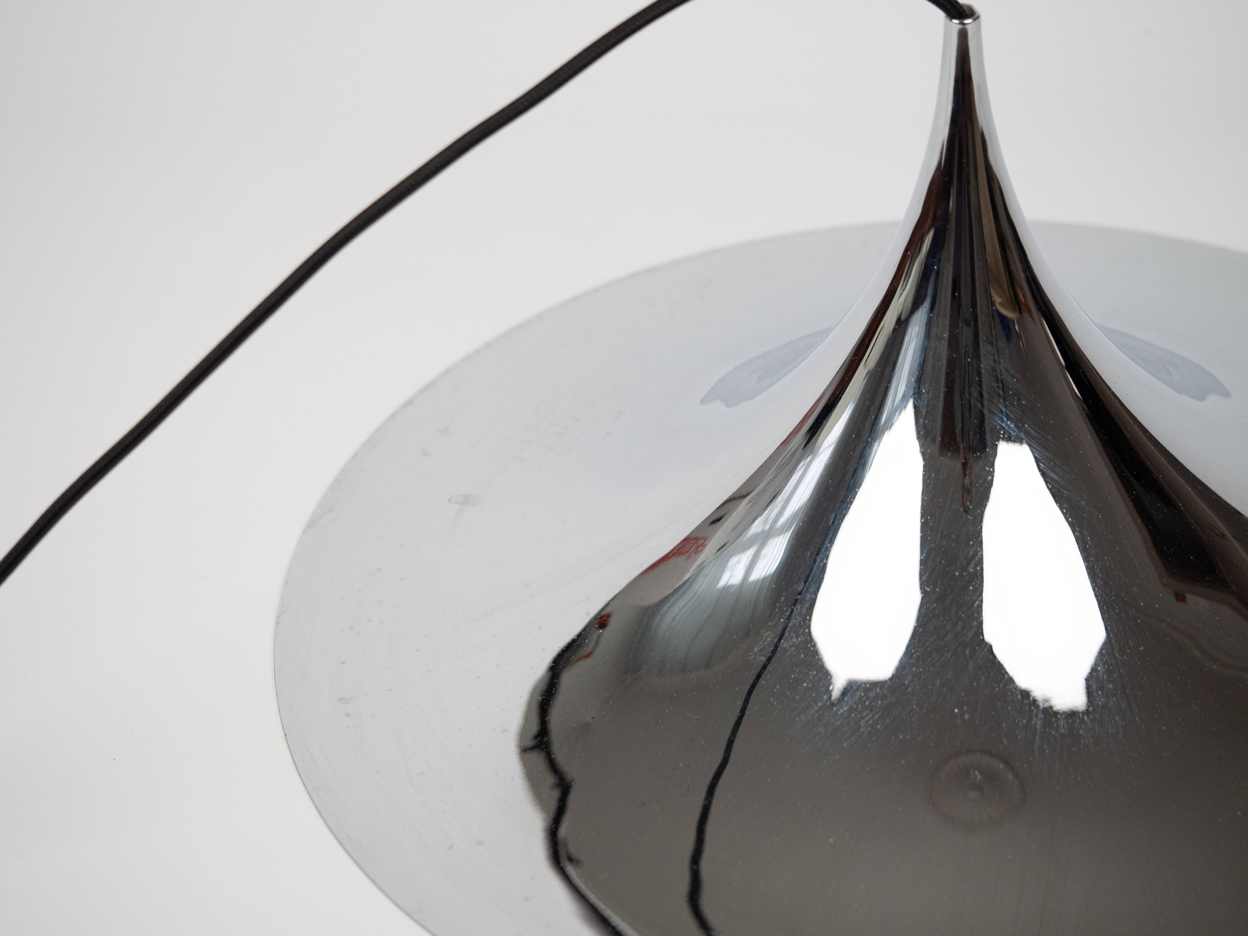Danish vintage pendant lamp Semi by Bonderup and Thorup, Fog og Morup, 1968