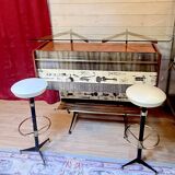 Cantù Italian Bar, wood and brass by Luigi Scremin