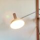 Mid-century minimalist Swiss table lamp with a clamp by Rosemarie and Rico Baltensweiler for Baltensweiler, 1950s.