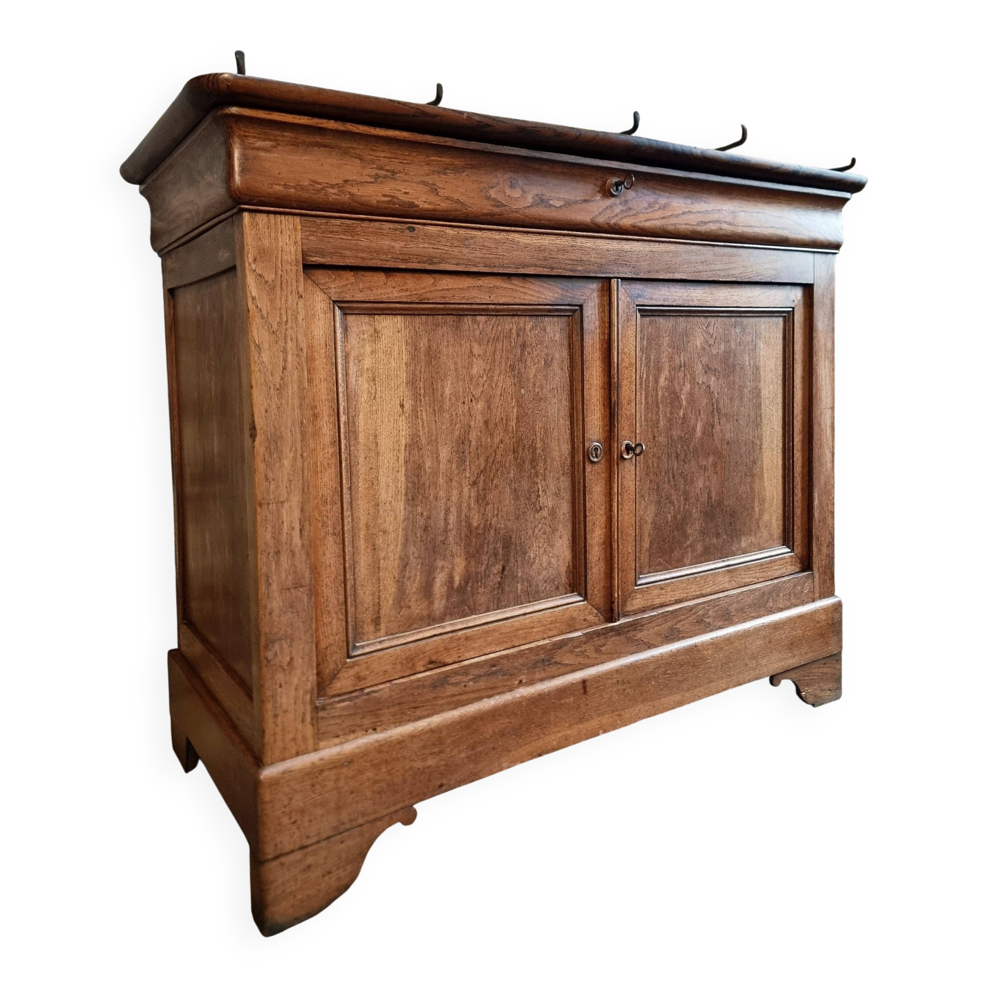 Antique French oak sideboard – 19th century