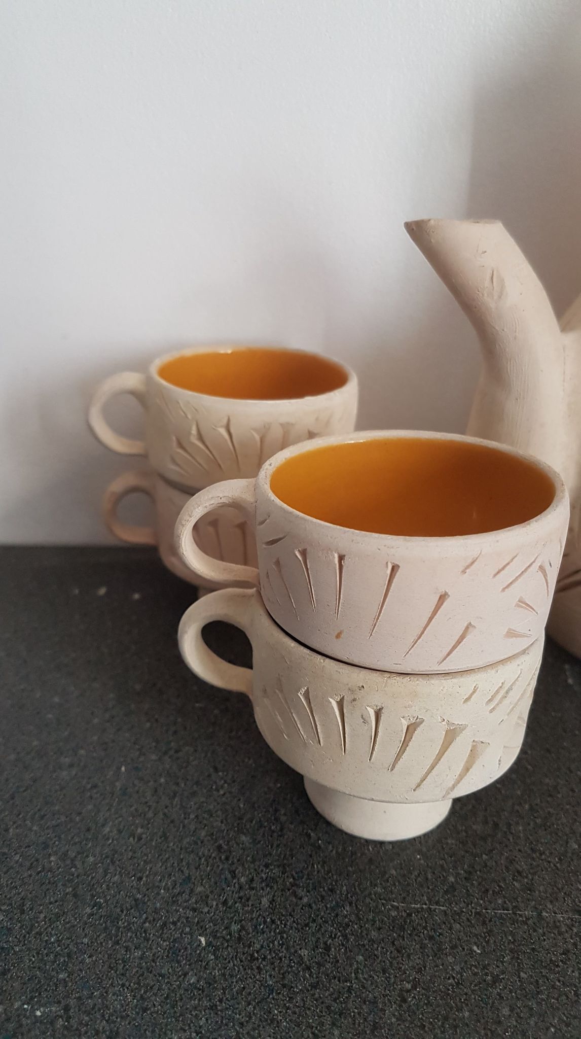 Terracotta tea set