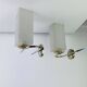 Pair of 1950s wall lights in brass and opaline tulips, Lunel Arlus