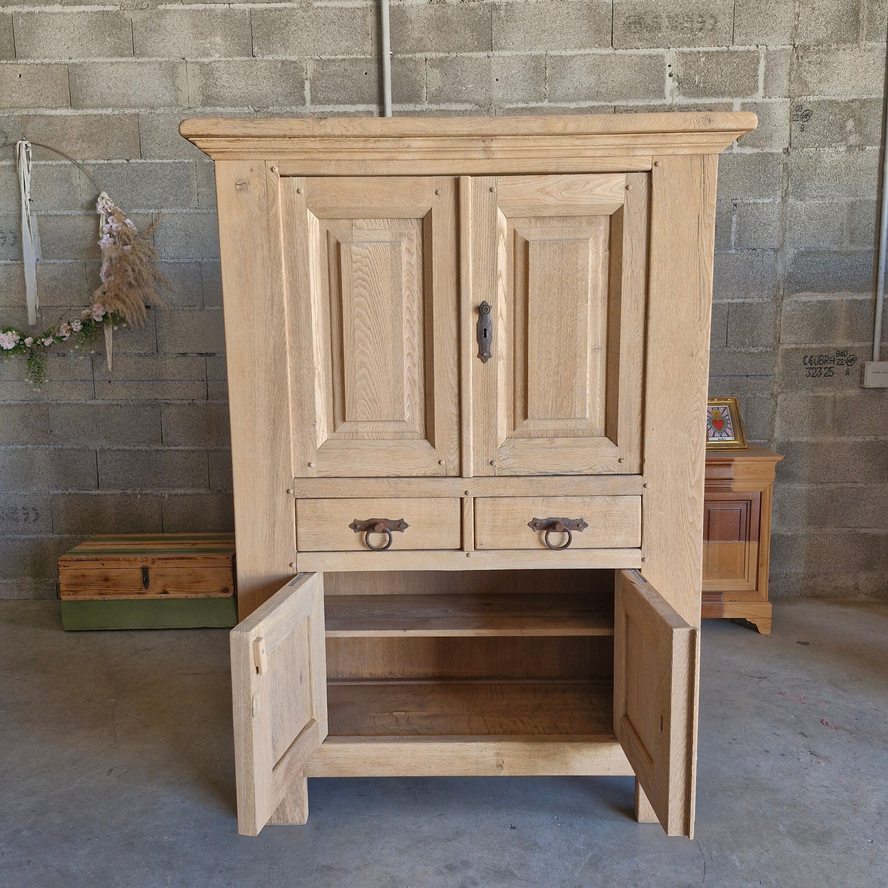 Rustic oak sideboard