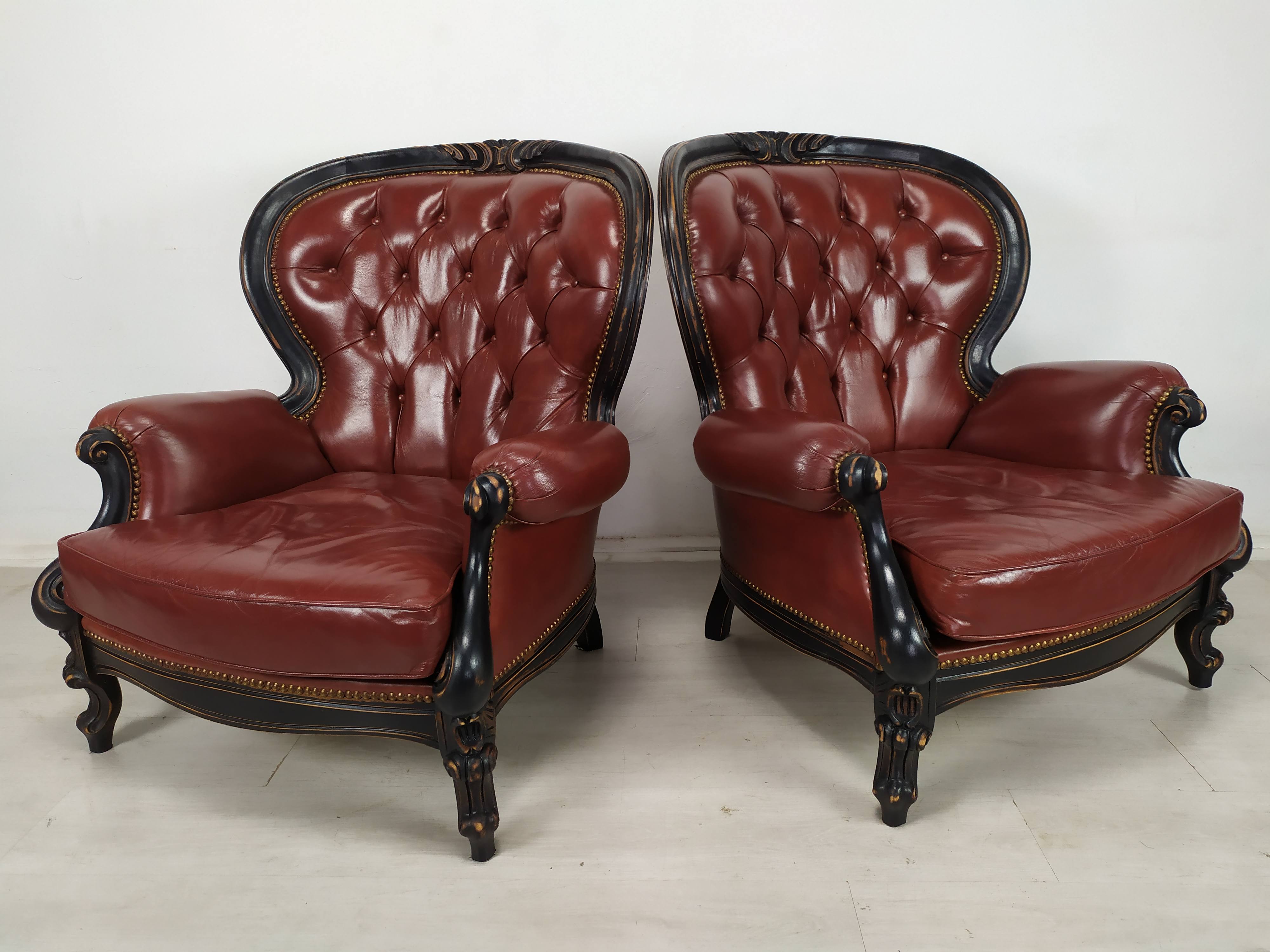 Salon Chesterfield burgundy