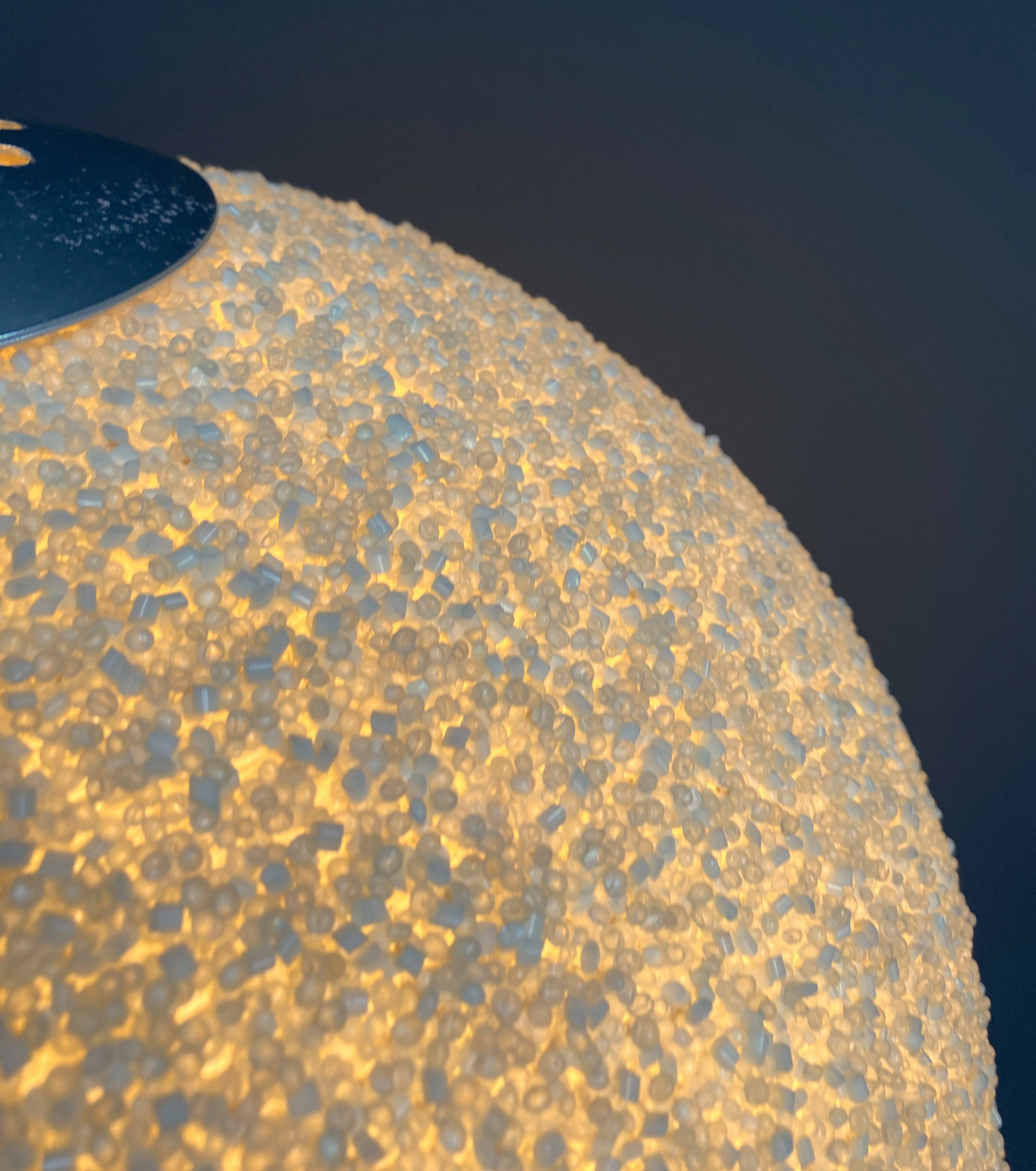 Suger ball lamp in yellow by John and Sylvia Reid 1960s