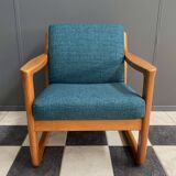CFC Silkeborg arm chair by Johannes Andersen new green upholstery 1960s