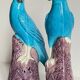 Pair of phenix birds chinese porcelain early 20th century