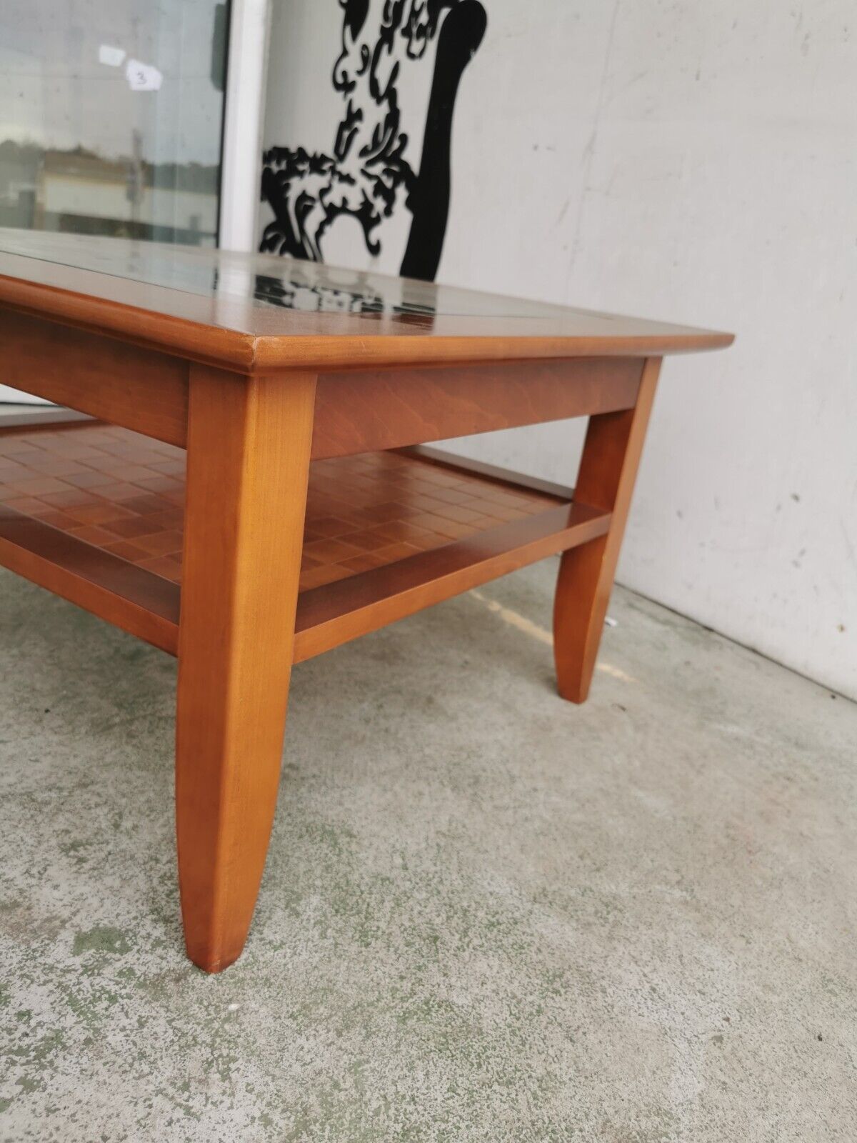 Coffee table in cherry sign ernest menard
