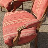 Paire  de fauteuils Cabriolet style Louis XV