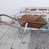 Wooden children's wheelbarrow