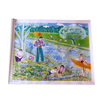 Affiche armand colin n°10 "joies de l'été"