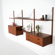 Teak shelving unit, Danish design, 1960s, manufactured in Denmark