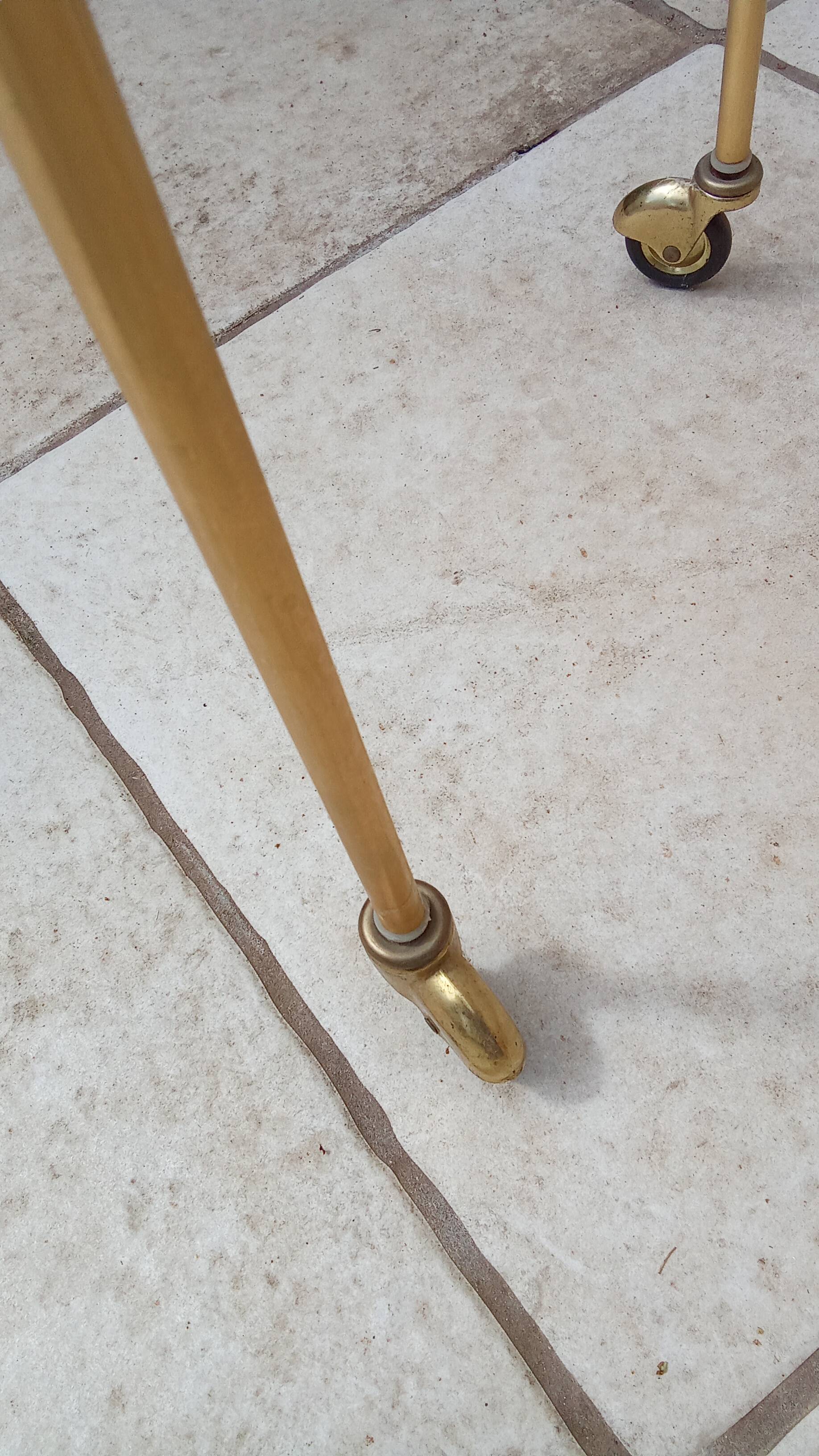 60s record player side table with wheels