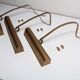 Lot of 3 brass painting wall light