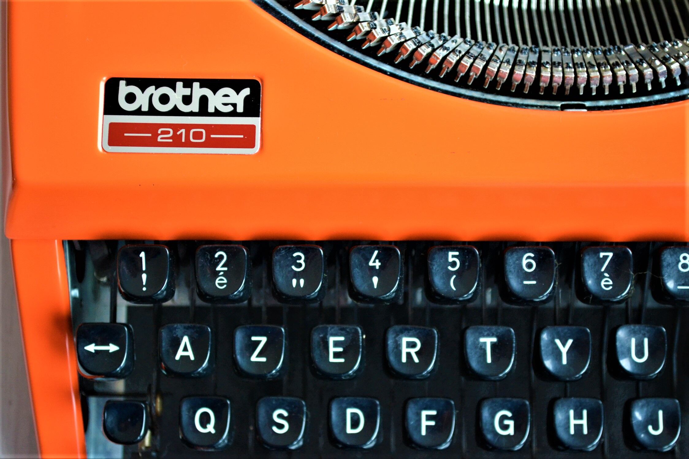 Brother 210 - 1970 orange typewriter