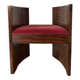 Art deco chair/ottoman