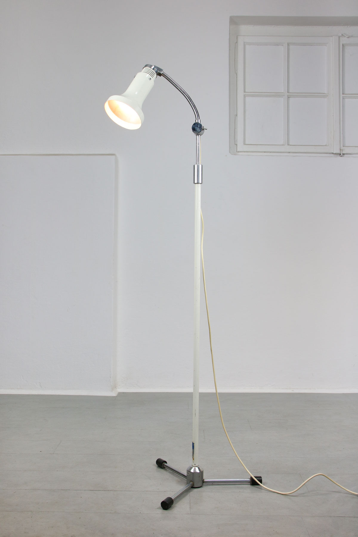 Vintage Adjustable Industrial Floor Lamp, 70s