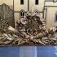 Napoleon III era mirror with gold leaf
