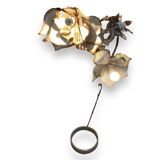 Metal flowers floor lamp