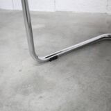 Bauhaus 1970s cantilever armchair in black leather