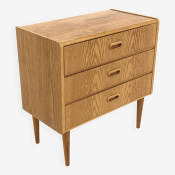 Scandinavian oak chest of drawers, Sweden, 1960