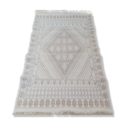 Tapis berbère fait main en pure laine 205x126cm