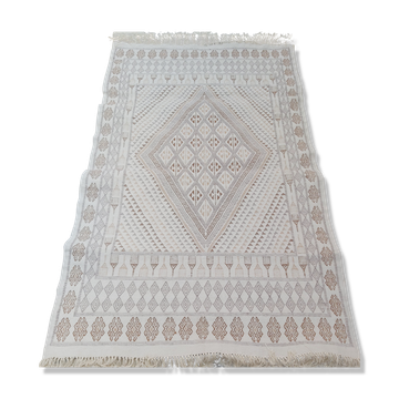 Tapis berbère fait main en pure laine 205x126cm