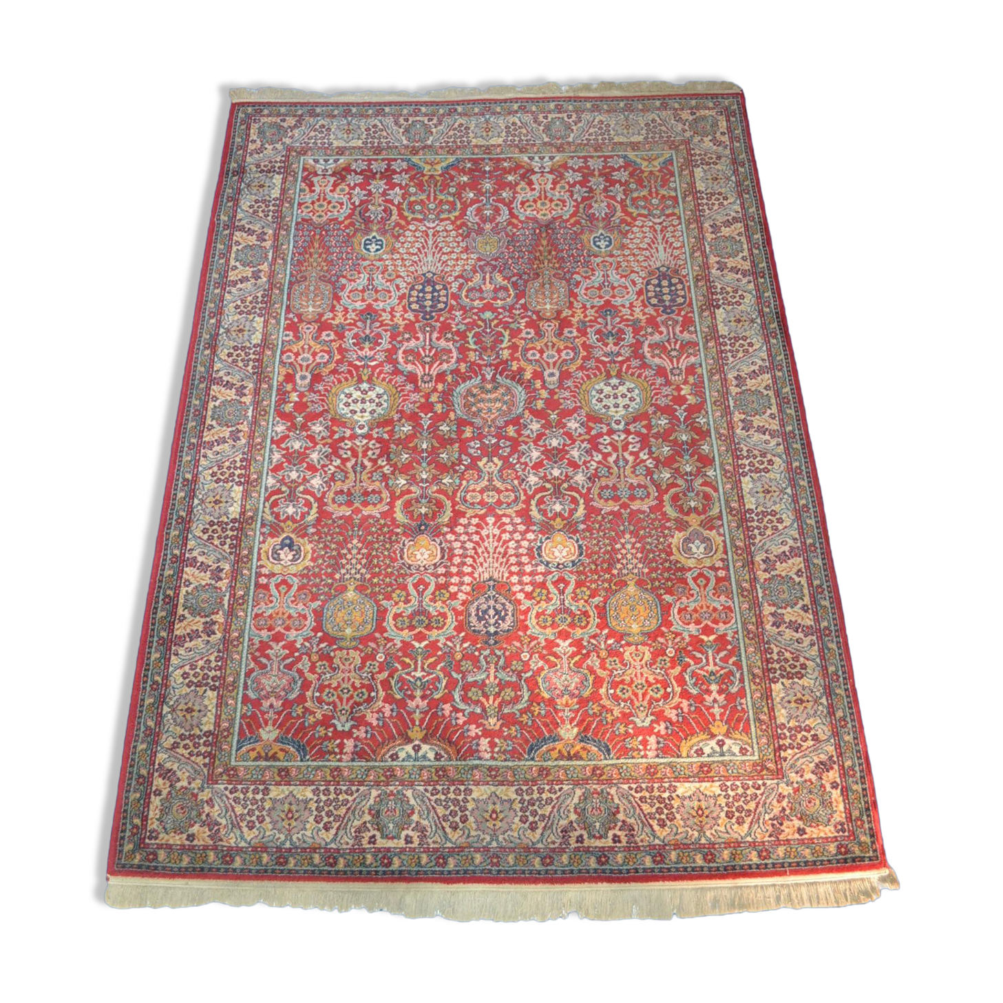 Carpet from Punjab in wool, 248x173cm