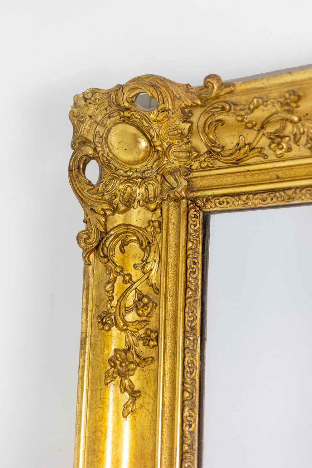 Regency style Trumeau in wood and gilded stucco, nineteenth century