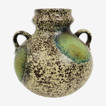 Vintage vase in west germany earthenware