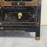 Chinese Wall Cabinet with Soapstone