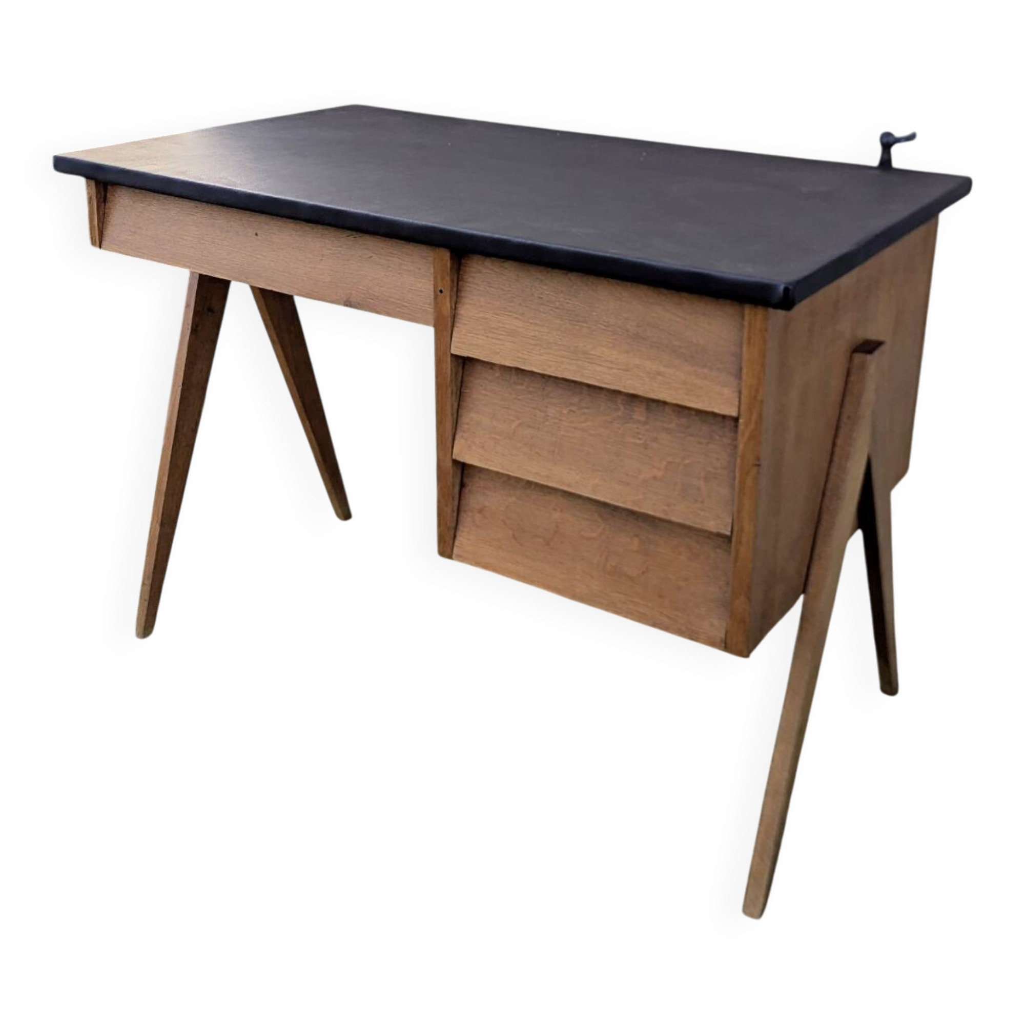 Vintage compass leg desk 50s/60s design