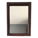 Rattan frame mirror