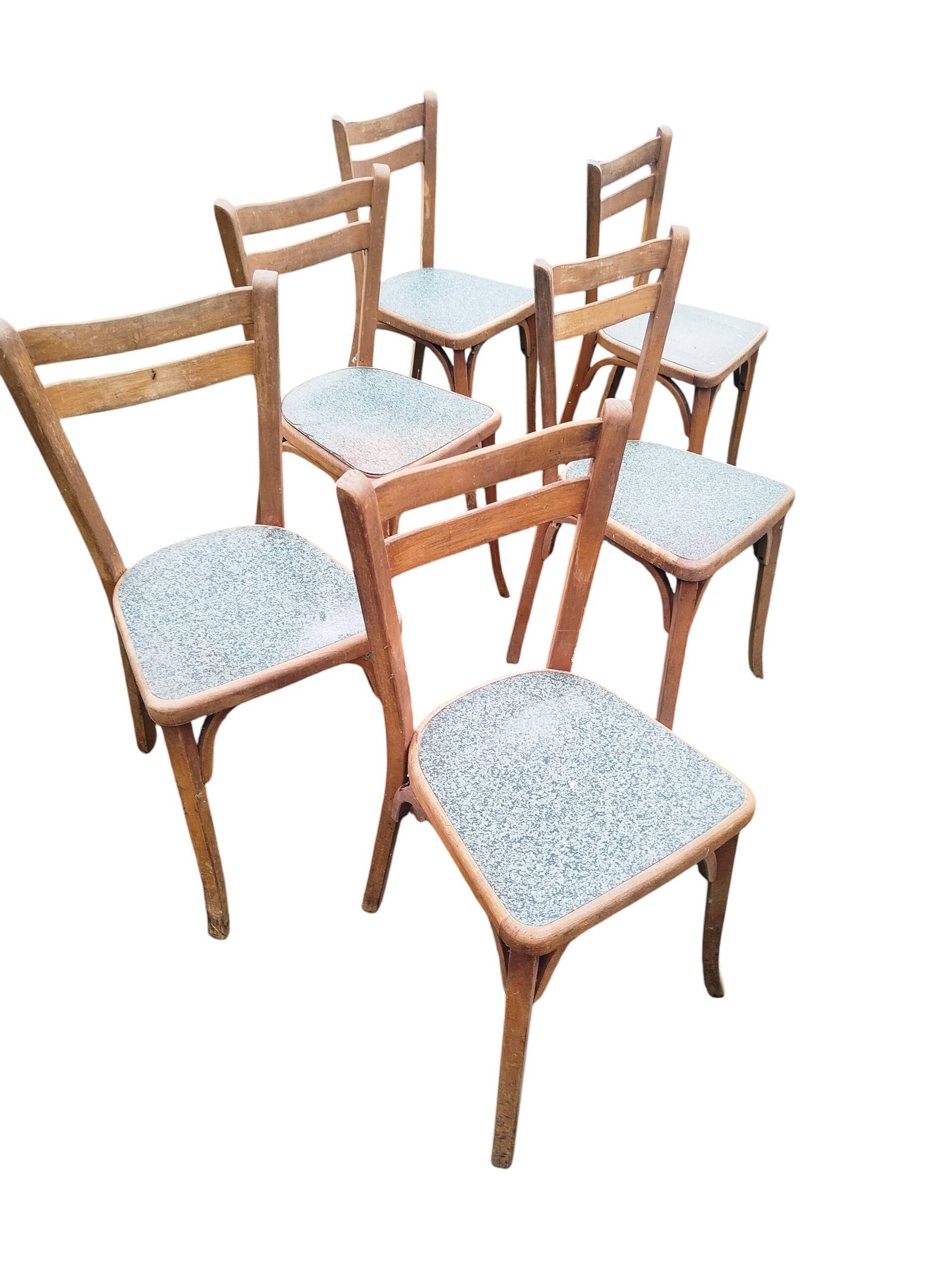 Set of 6 Baumann bistro chairs