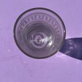 Ancien verre à absinthe gravé