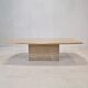 Italian coffee table in travertine, 1980s