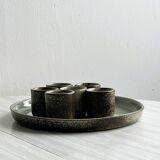 Shooters in pyrite glazed stoneware.