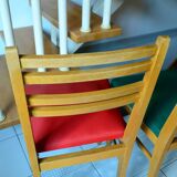 2 vintage beech chairs