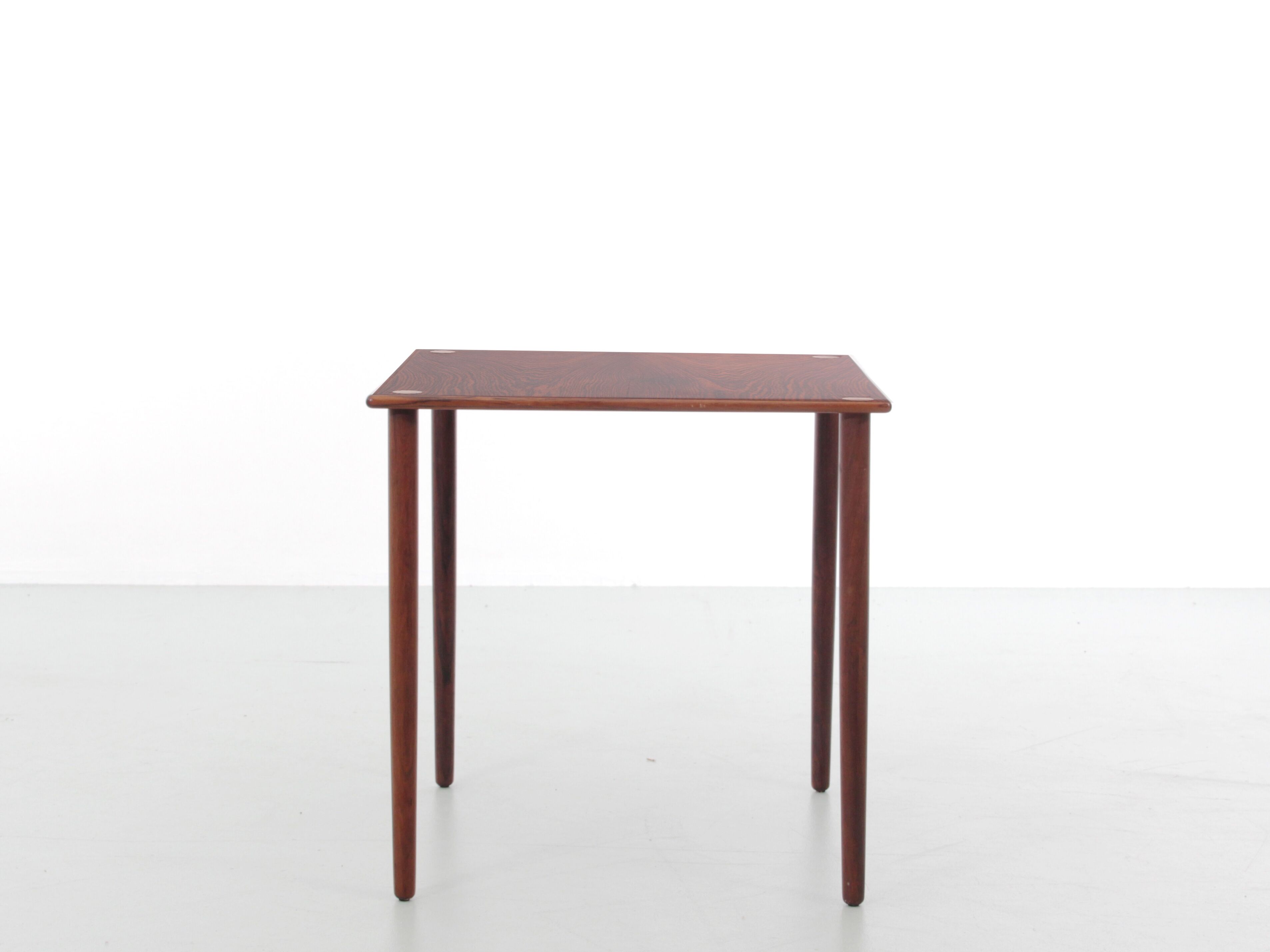 Rio's small rosewood side table