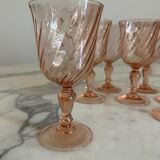Set of 10 Rosaline Luminarc water glasses