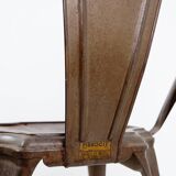 4 chaises en métal par Fibrocit, Belgique 1950