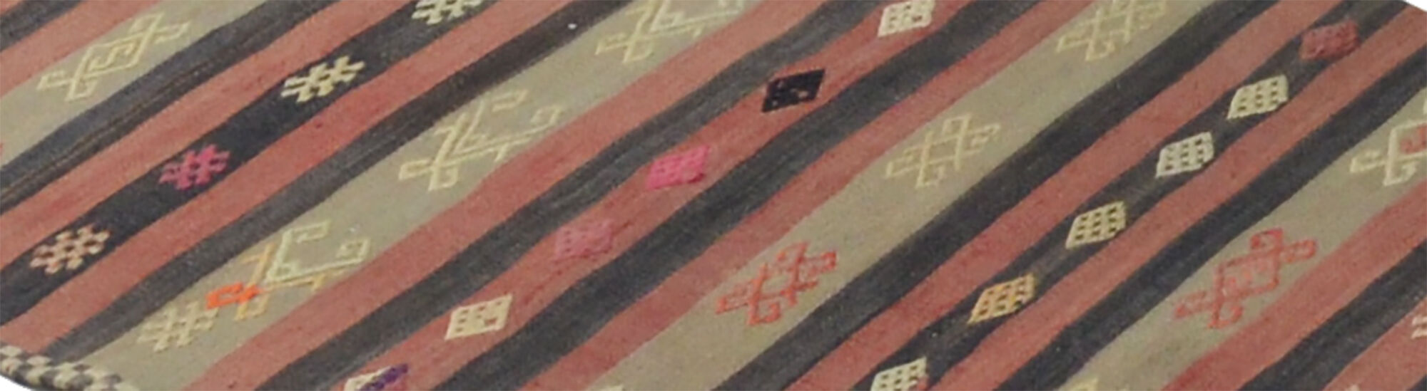 Anatolian handmade kilim rug 416 cm x 80 cm